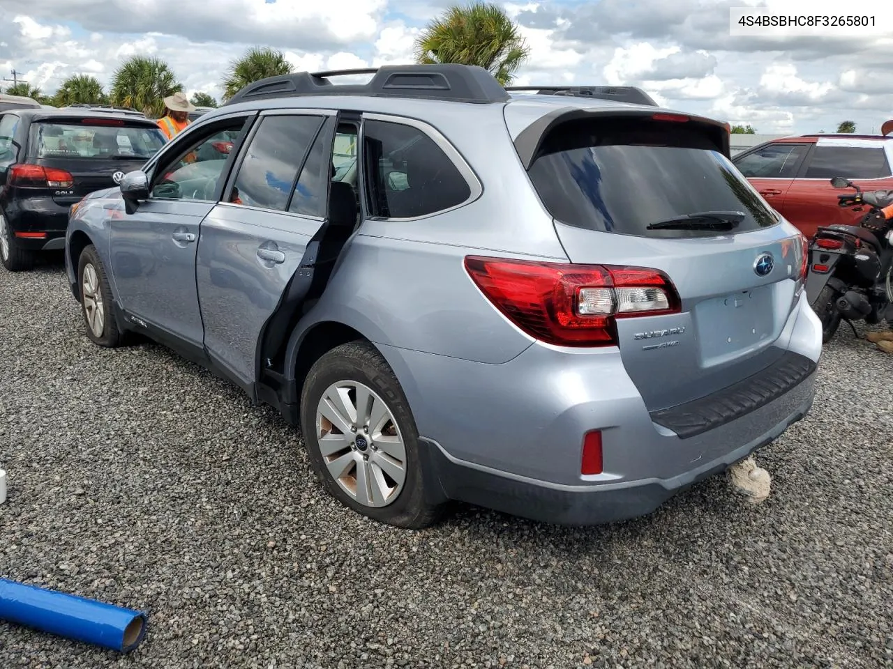 2015 Subaru Outback 2.5I Premium VIN: 4S4BSBHC8F3265801 Lot: 74533494