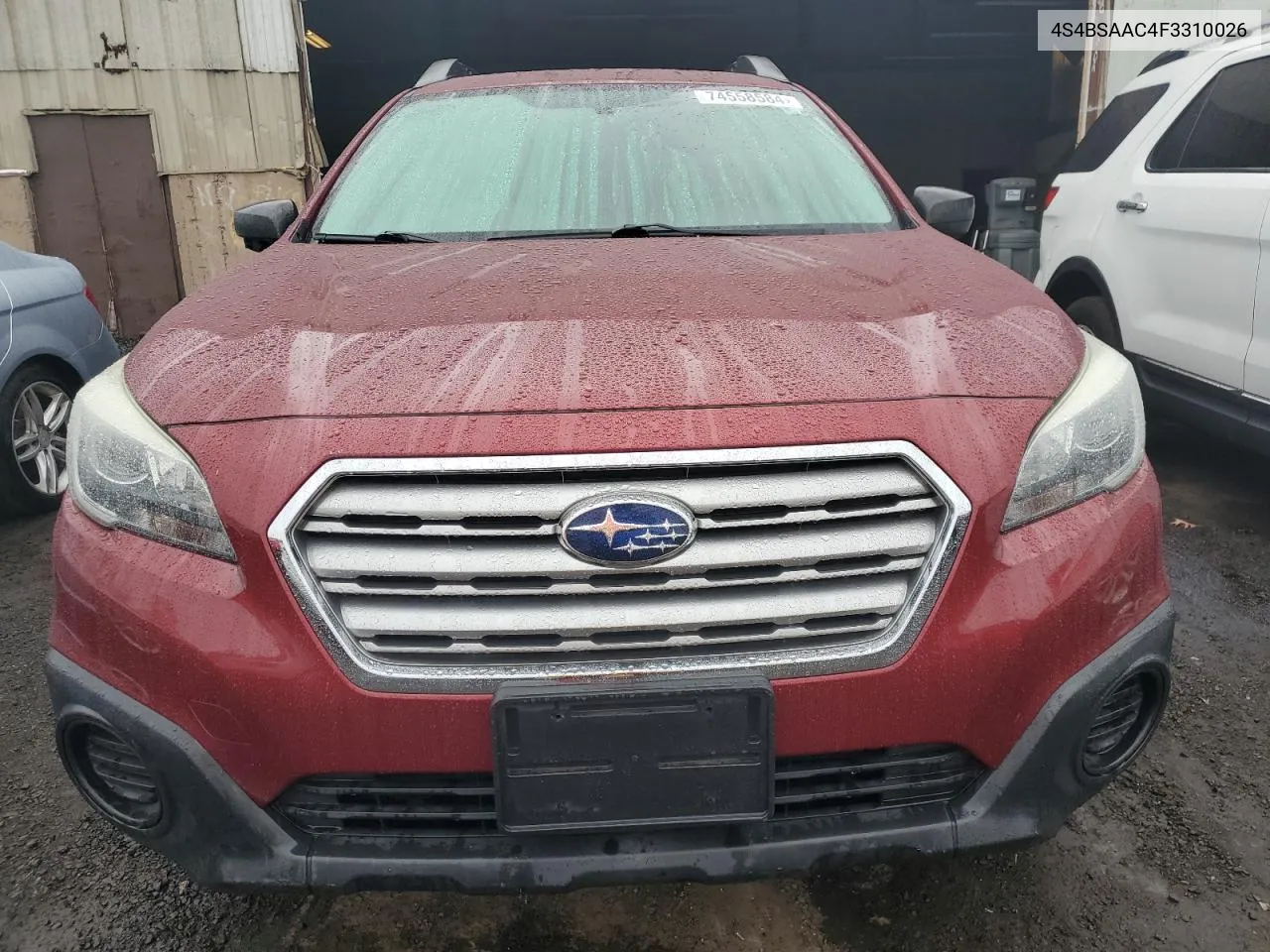 2015 Subaru Outback 2.5I VIN: 4S4BSAAC4F3310026 Lot: 74558584