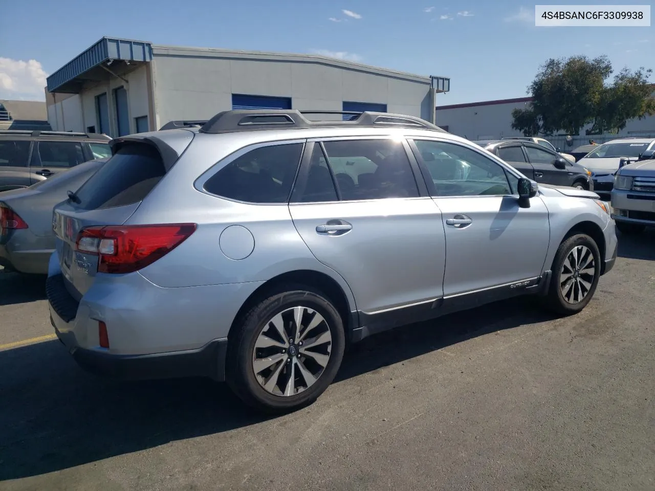 2015 Subaru Outback 2.5I Limited VIN: 4S4BSANC6F3309938 Lot: 75124824