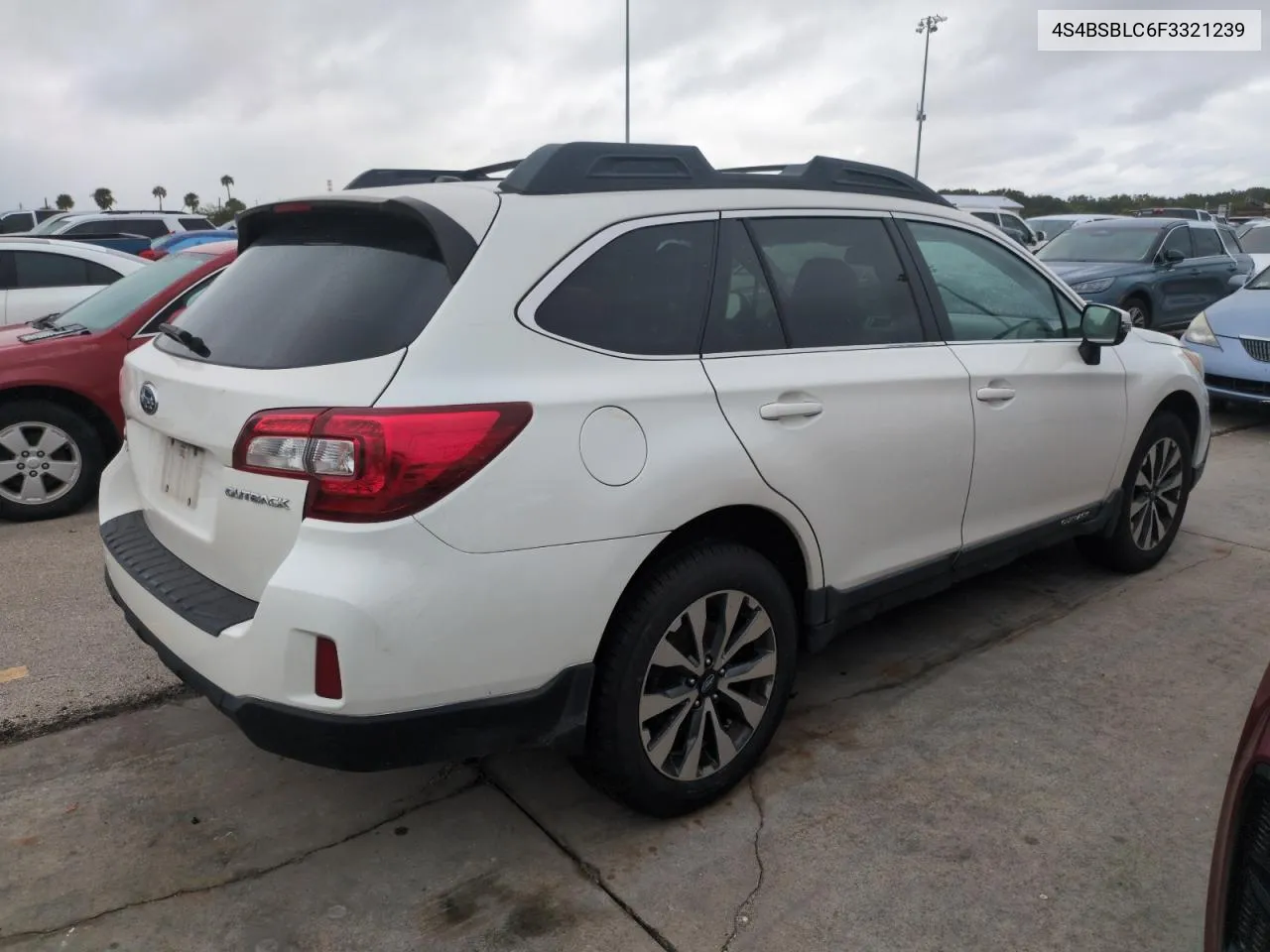 2015 Subaru Outback 2.5I Limited VIN: 4S4BSBLC6F3321239 Lot: 75130794