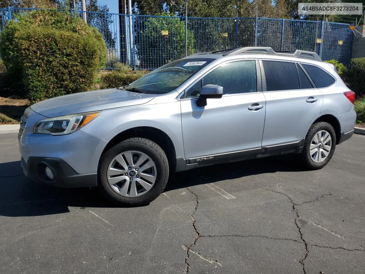 2015 Subaru Outback 2.5I Premium VIN: 4S4BSADC8F3273204 Lot: 75362844