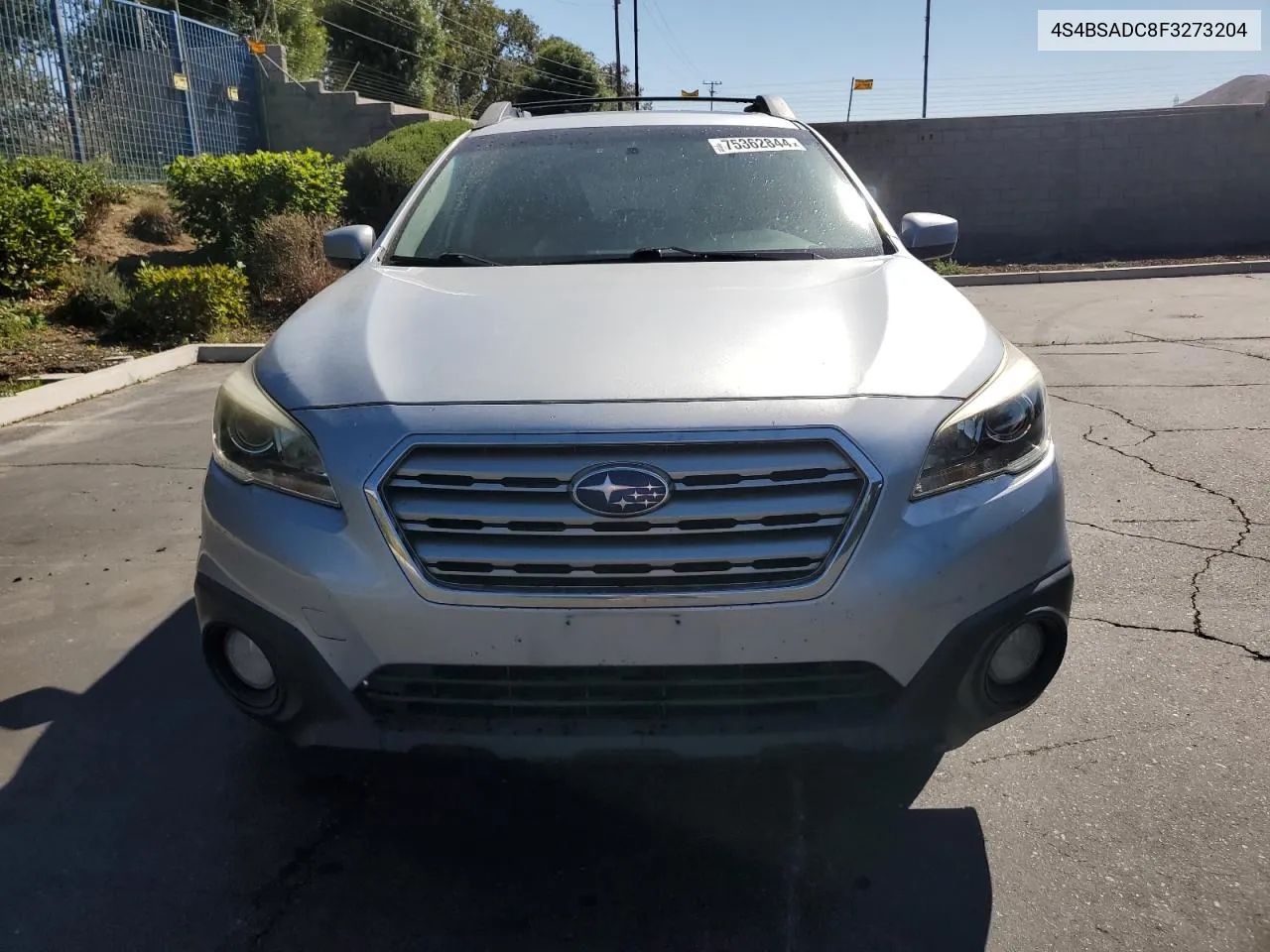 2015 Subaru Outback 2.5I Premium VIN: 4S4BSADC8F3273204 Lot: 75362844