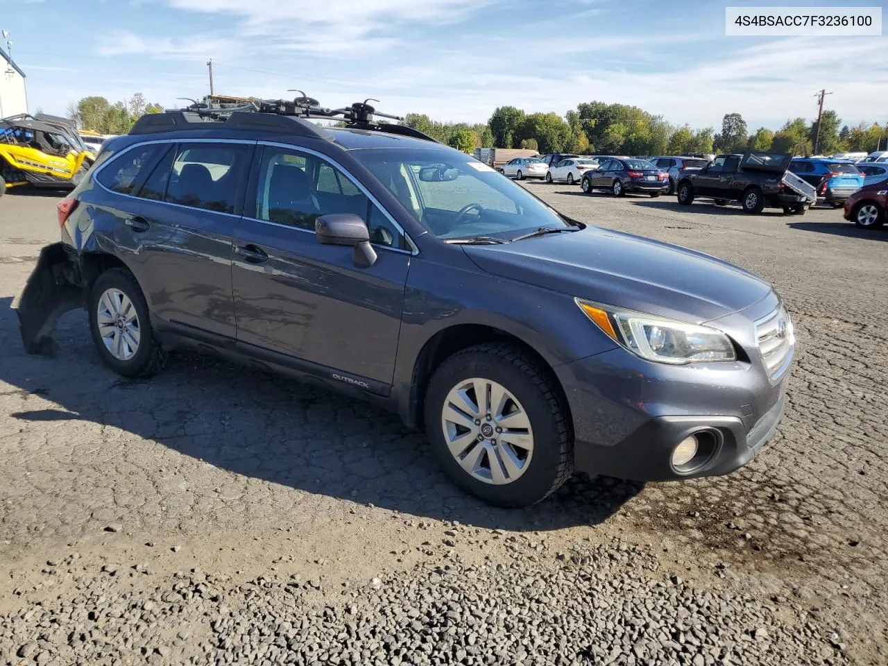 2015 Subaru Outback 2.5I Premium VIN: 4S4BSACC7F3236100 Lot: 75457864