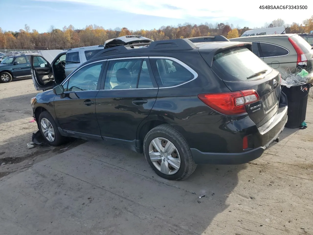 2015 Subaru Outback 2.5I VIN: 4S4BSAAC6F3343500 Lot: 75539994