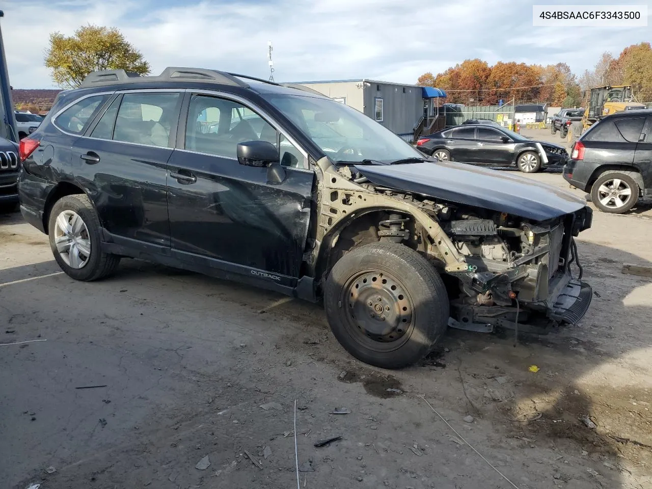 2015 Subaru Outback 2.5I VIN: 4S4BSAAC6F3343500 Lot: 75539994