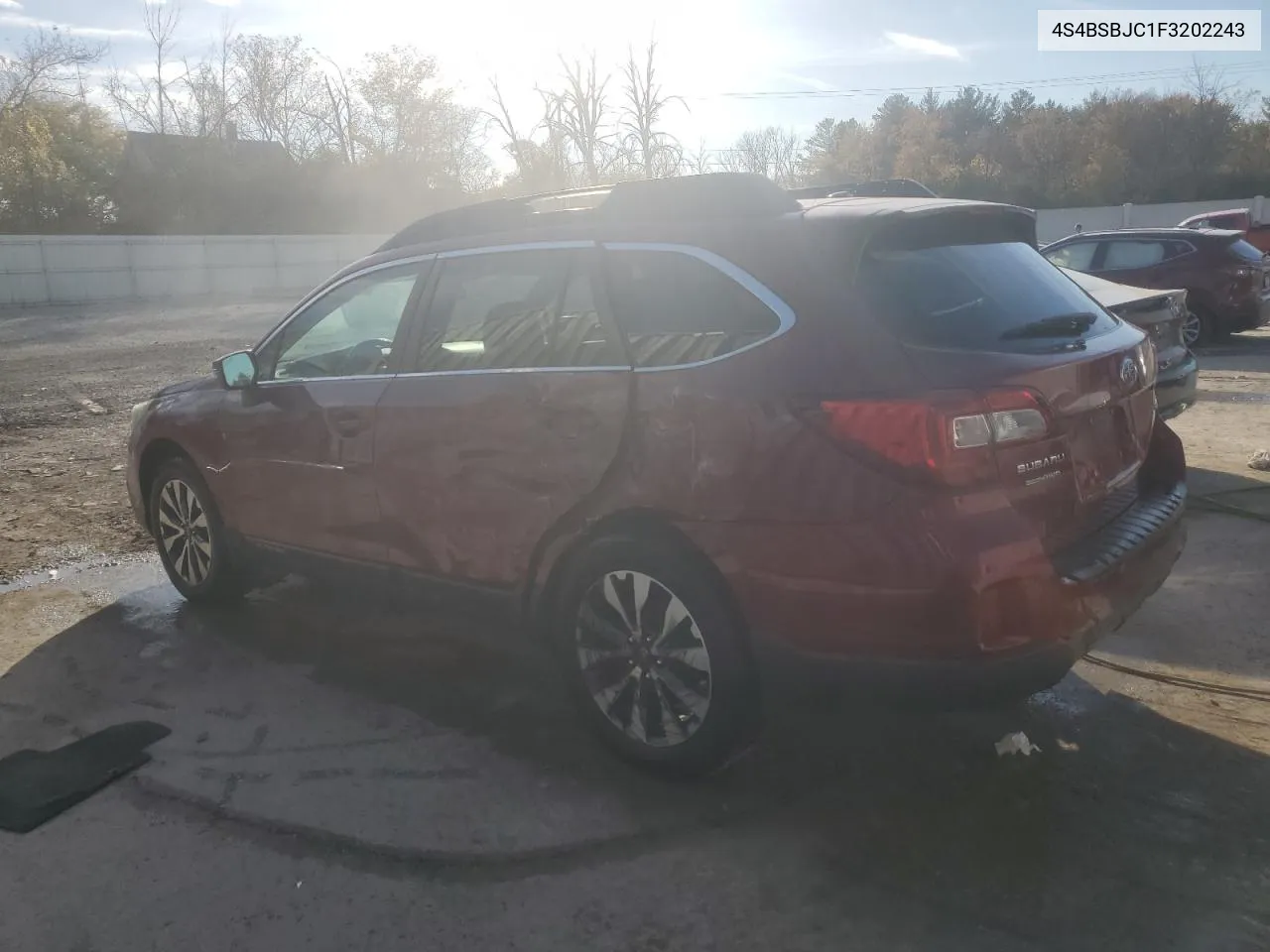 2015 Subaru Outback 2.5I Limited VIN: 4S4BSBJC1F3202243 Lot: 76400284