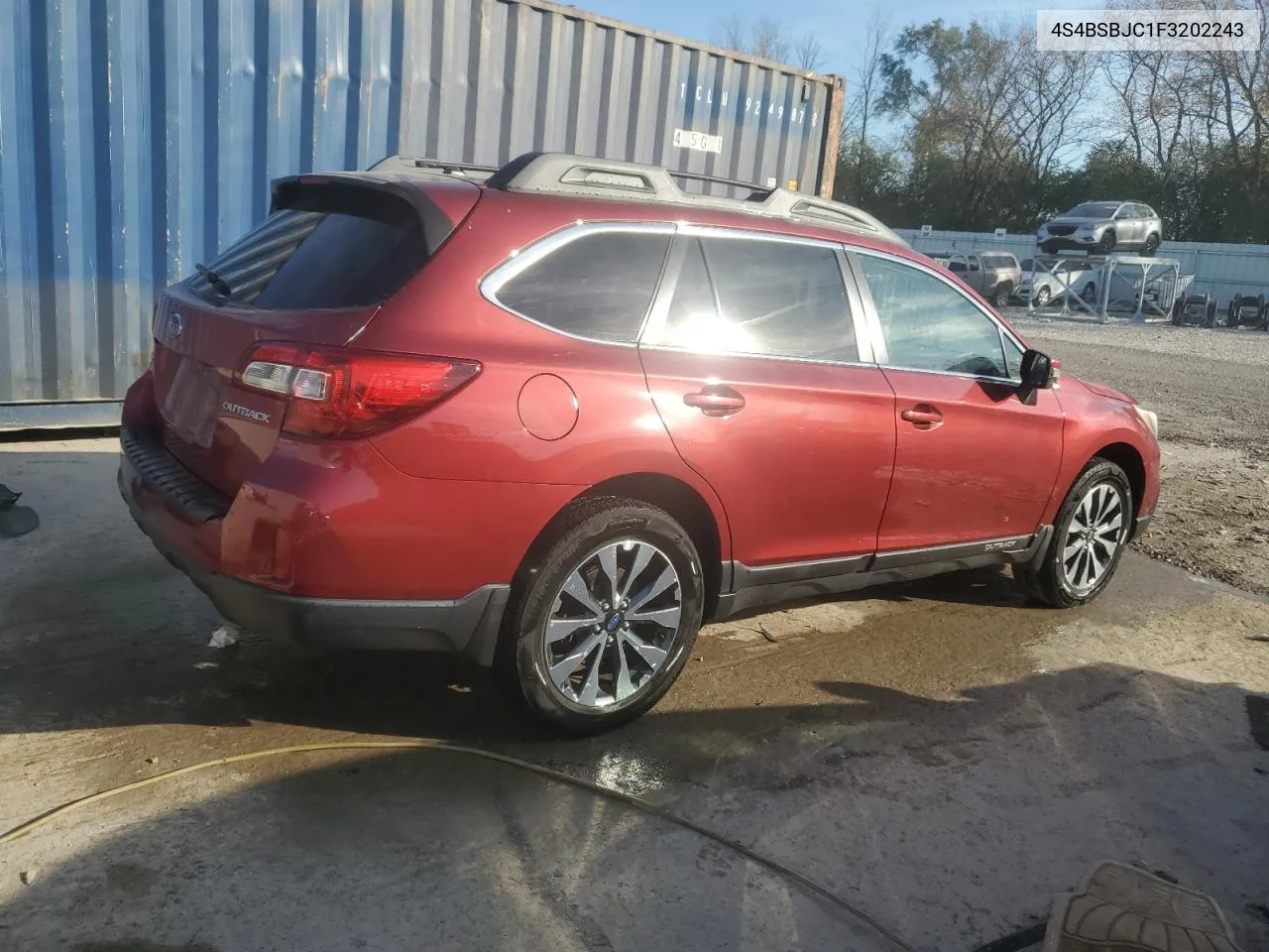 2015 Subaru Outback 2.5I Limited VIN: 4S4BSBJC1F3202243 Lot: 76400284