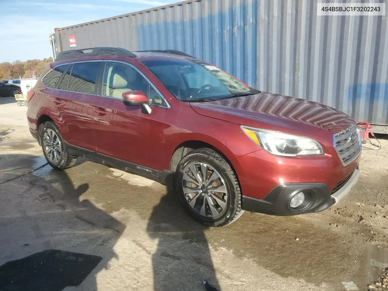 2015 Subaru Outback 2.5I Limited VIN: 4S4BSBJC1F3202243 Lot: 76400284