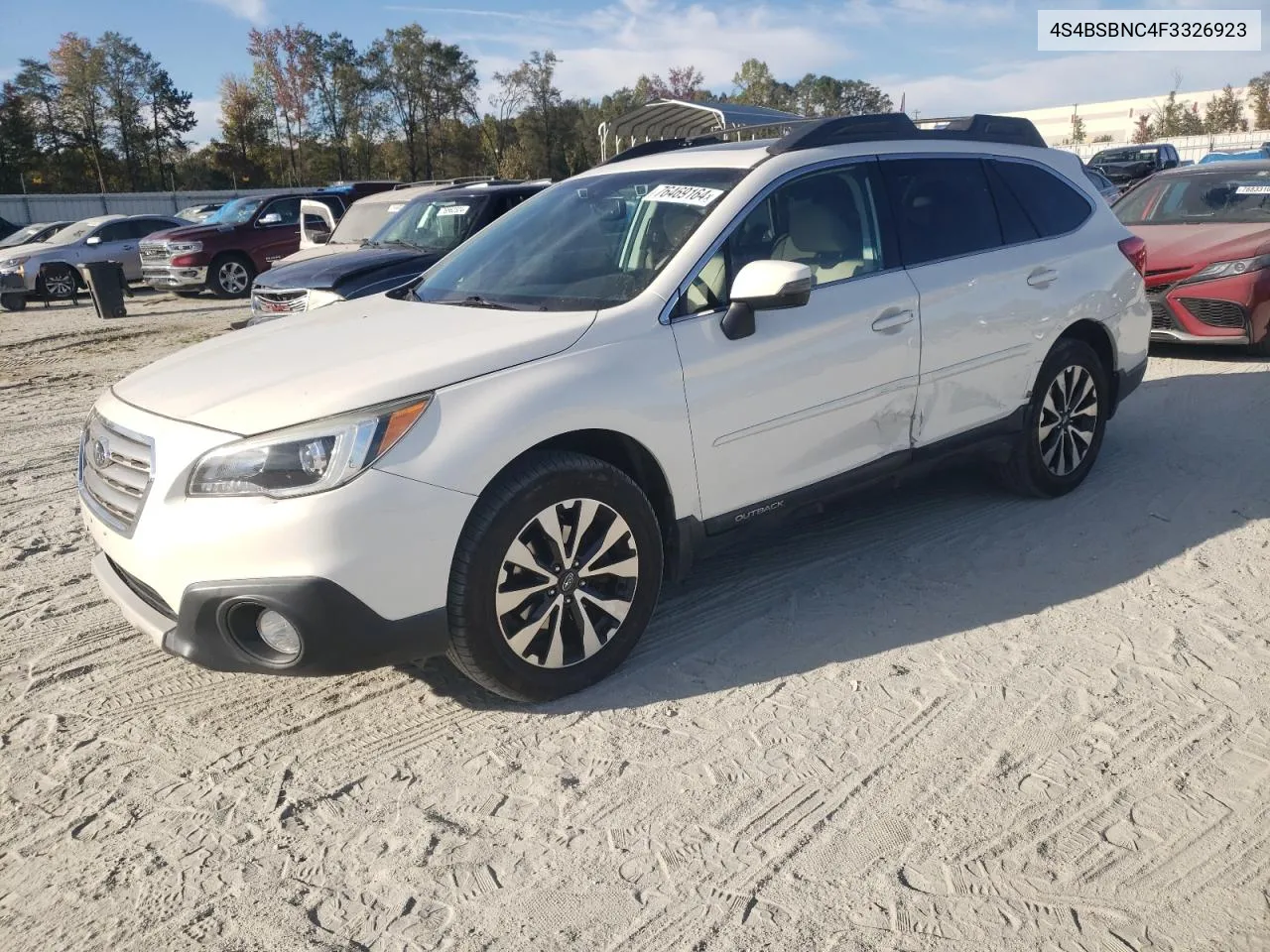 2015 Subaru Outback 2.5I Limited VIN: 4S4BSBNC4F3326923 Lot: 76469164