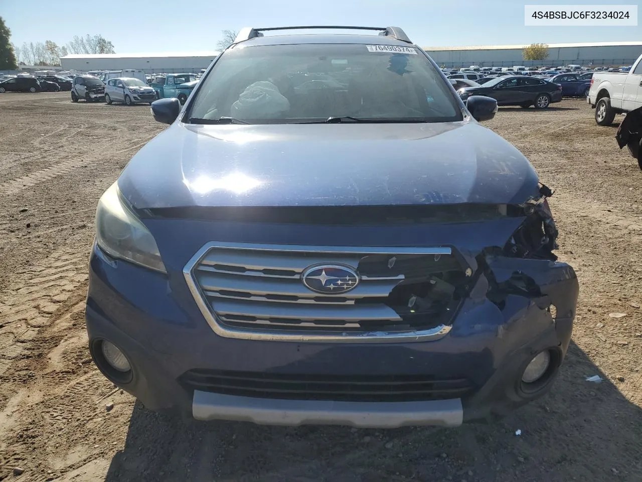 2015 Subaru Outback 2.5I Limited VIN: 4S4BSBJC6F3234024 Lot: 76490374