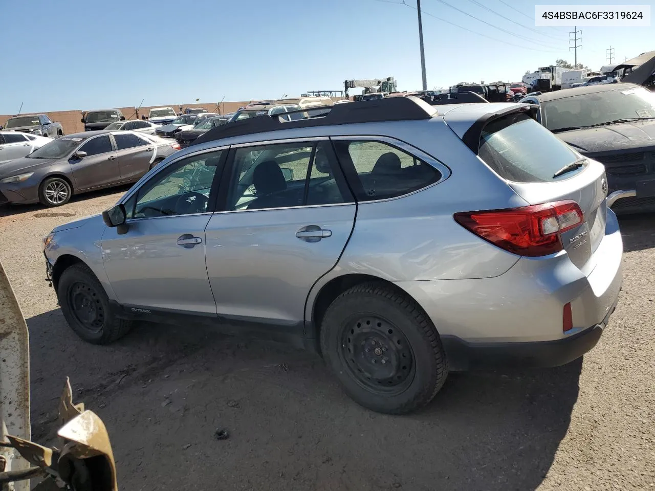 2015 Subaru Outback 2.5I VIN: 4S4BSBAC6F3319624 Lot: 76508934