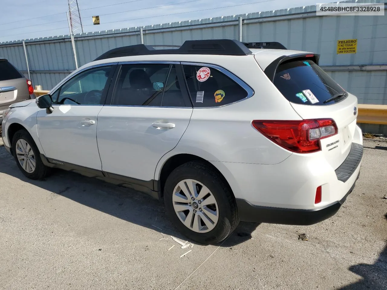 2015 Subaru Outback 2.5I Premium VIN: 4S4BSBHC8F3328928 Lot: 76909134