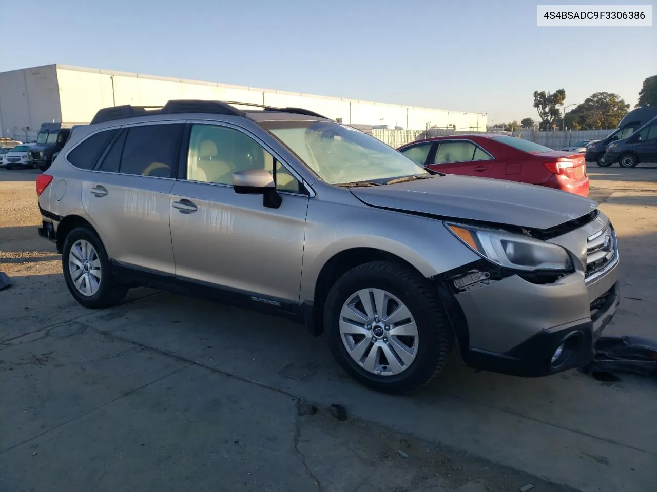 2015 Subaru Outback 2.5I Premium VIN: 4S4BSADC9F3306386 Lot: 77120924