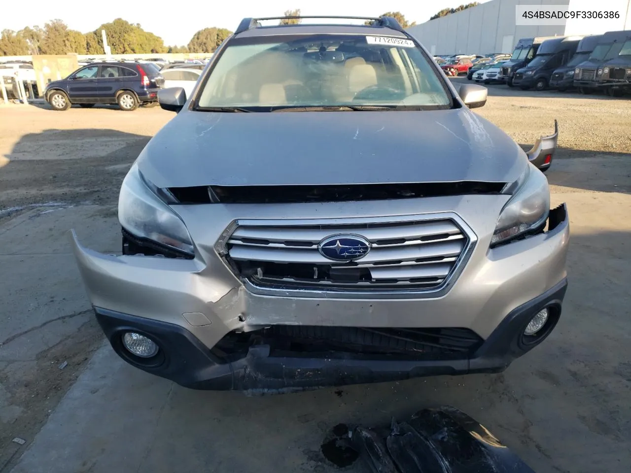 2015 Subaru Outback 2.5I Premium VIN: 4S4BSADC9F3306386 Lot: 77120924