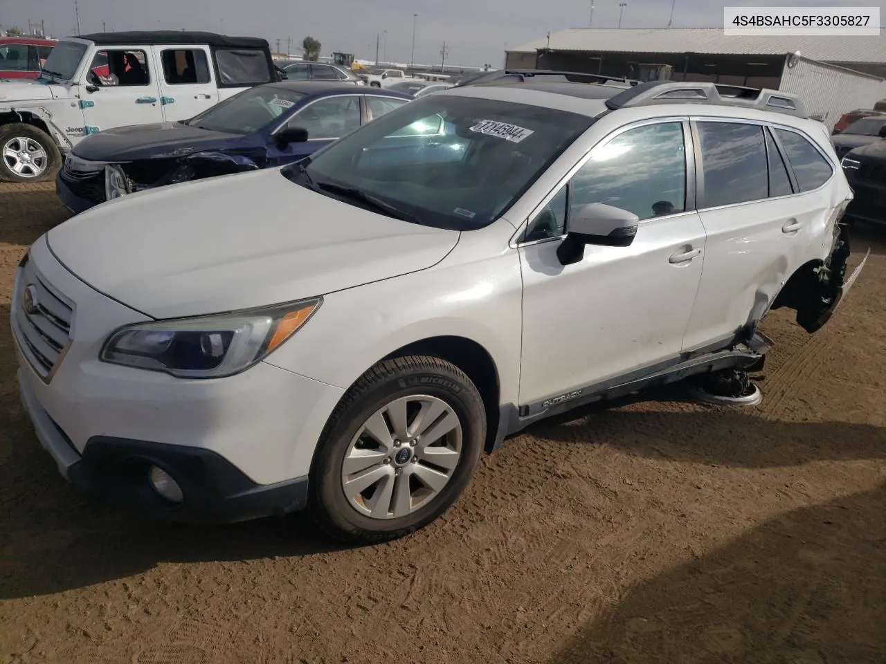 2015 Subaru Outback 2.5I Premium VIN: 4S4BSAHC5F3305827 Lot: 77145944