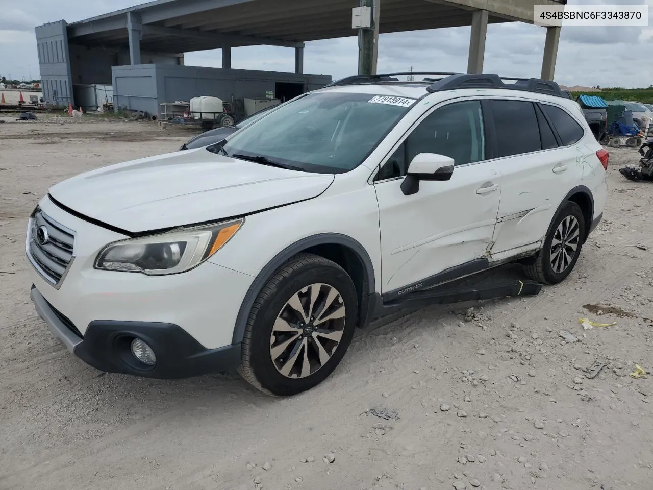 2015 Subaru Outback 2.5I Limited VIN: 4S4BSBNC6F3343870 Lot: 77915914