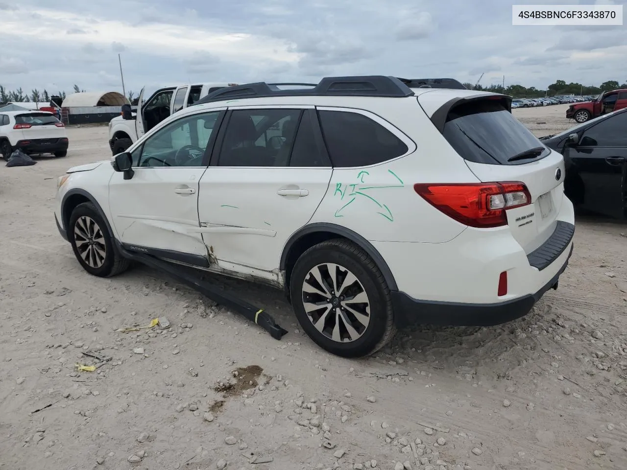 2015 Subaru Outback 2.5I Limited VIN: 4S4BSBNC6F3343870 Lot: 77915914