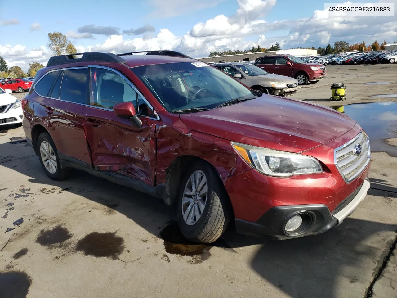 2015 Subaru Outback 2.5I Premium VIN: 4S4BSACC9F3216883 Lot: 78102034