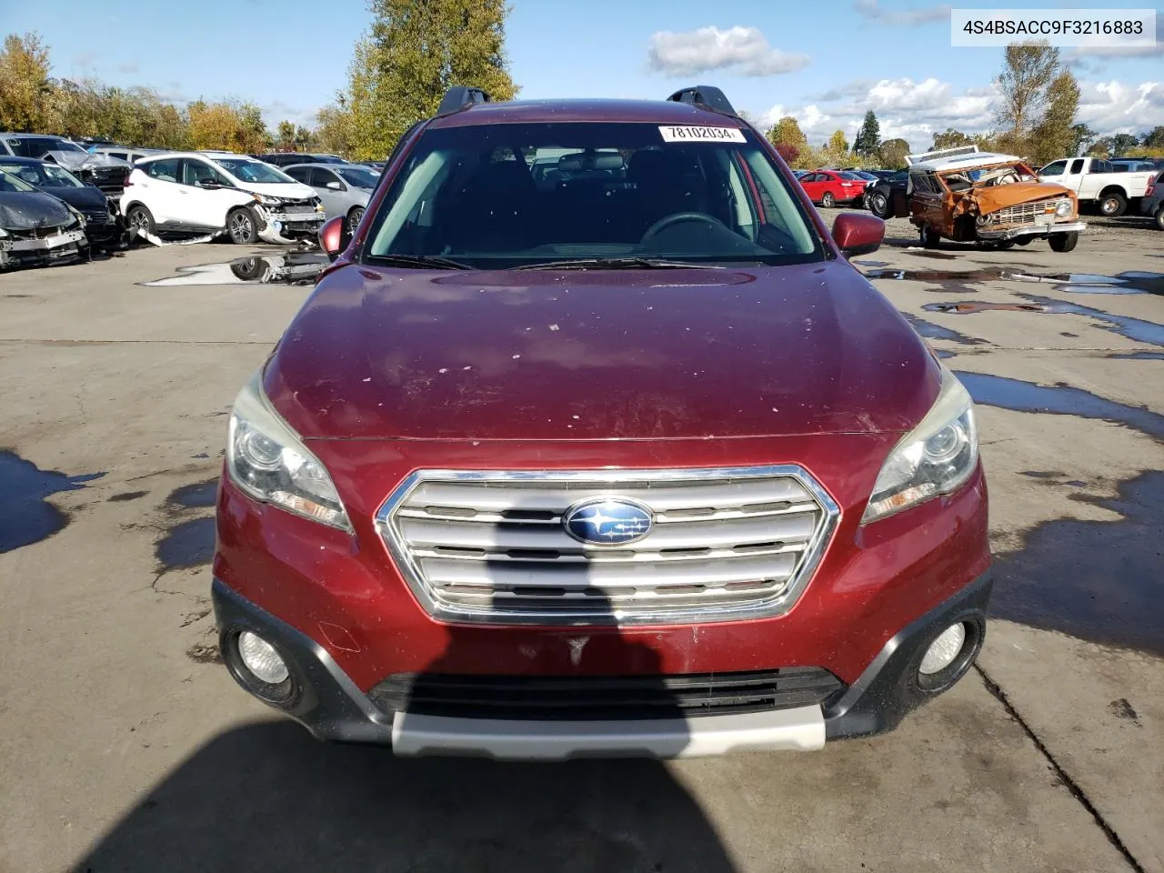 4S4BSACC9F3216883 2015 Subaru Outback 2.5I Premium