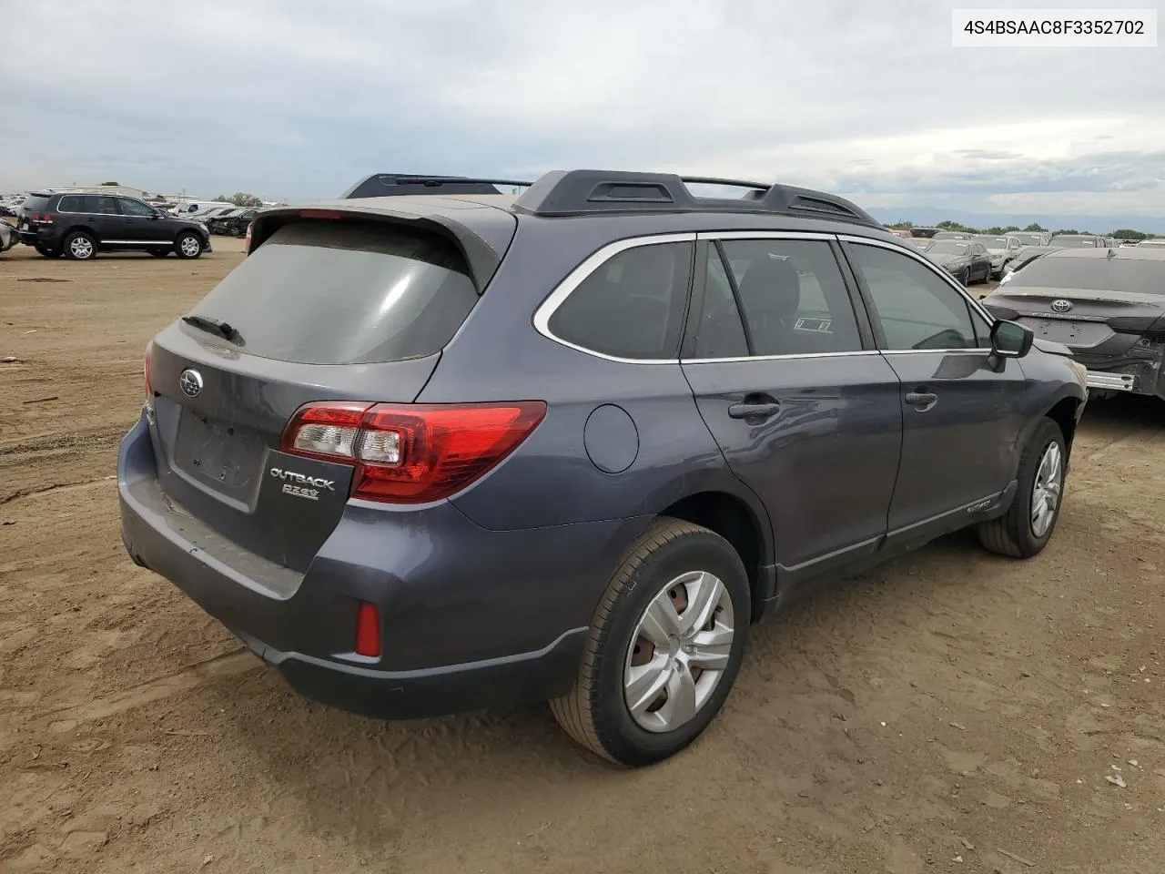 2015 Subaru Outback 2.5I VIN: 4S4BSAAC8F3352702 Lot: 78150534