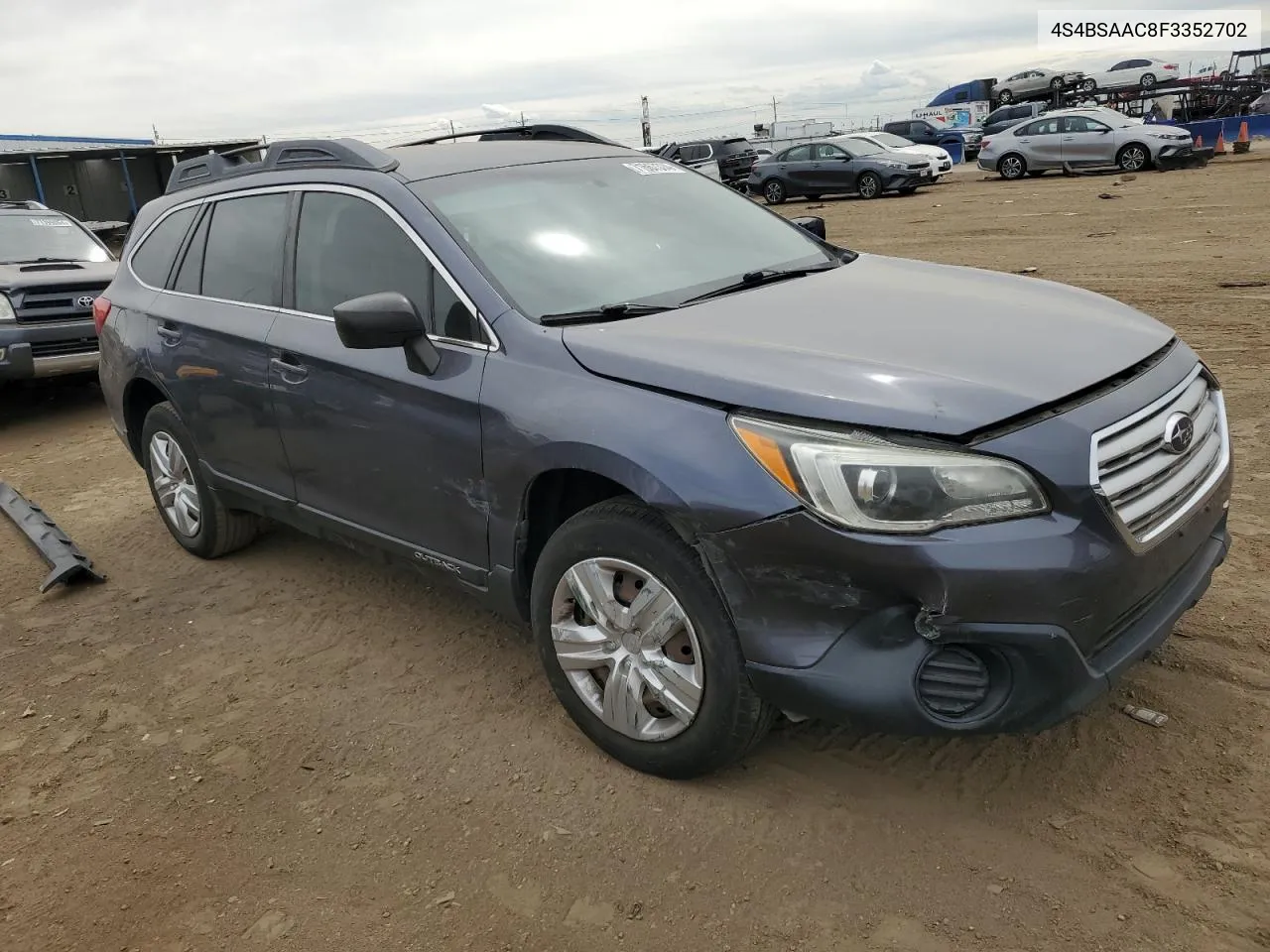 2015 Subaru Outback 2.5I VIN: 4S4BSAAC8F3352702 Lot: 78150534