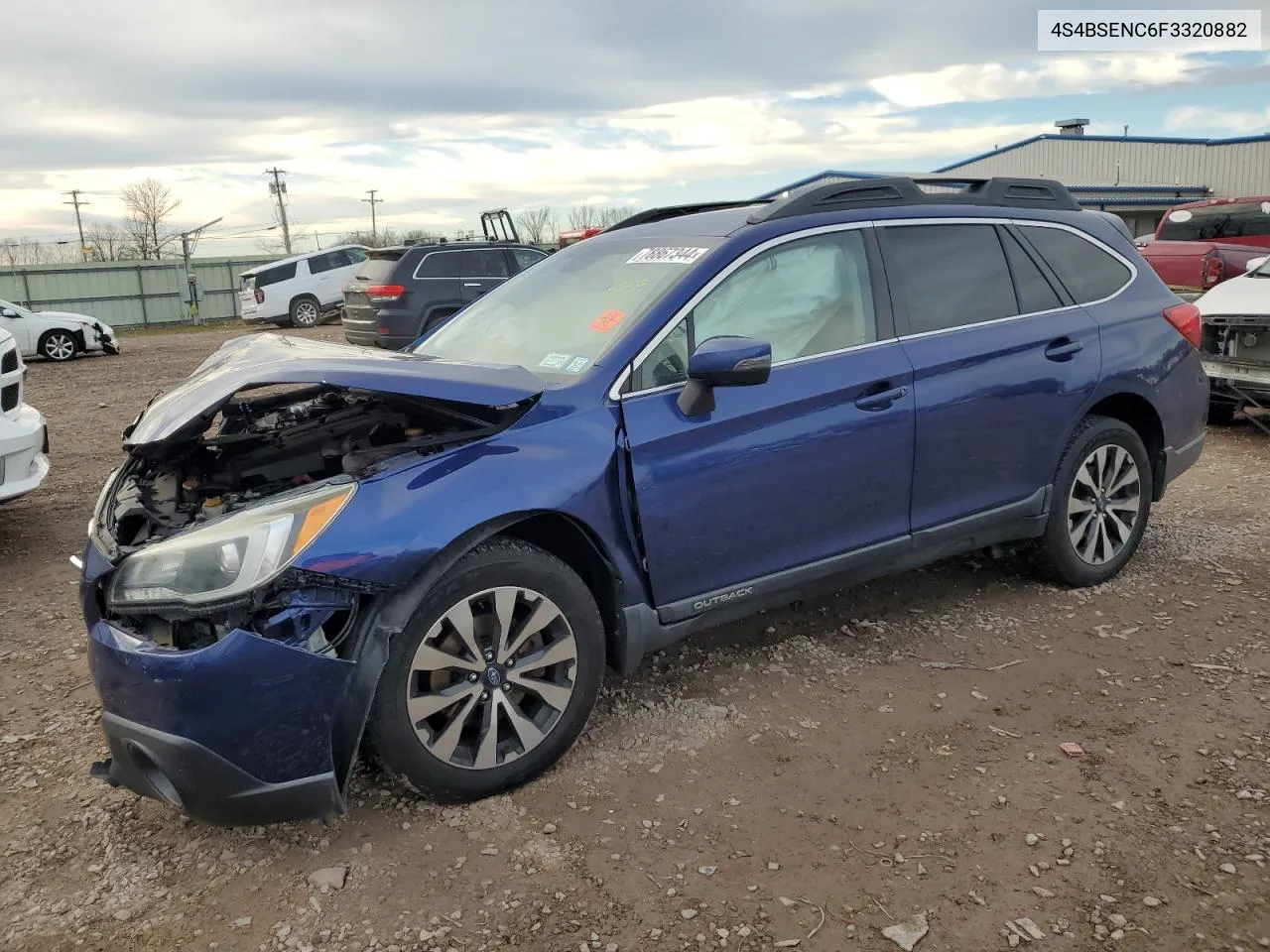 2015 Subaru Outback 3.6R Limited VIN: 4S4BSENC6F3320882 Lot: 78867344