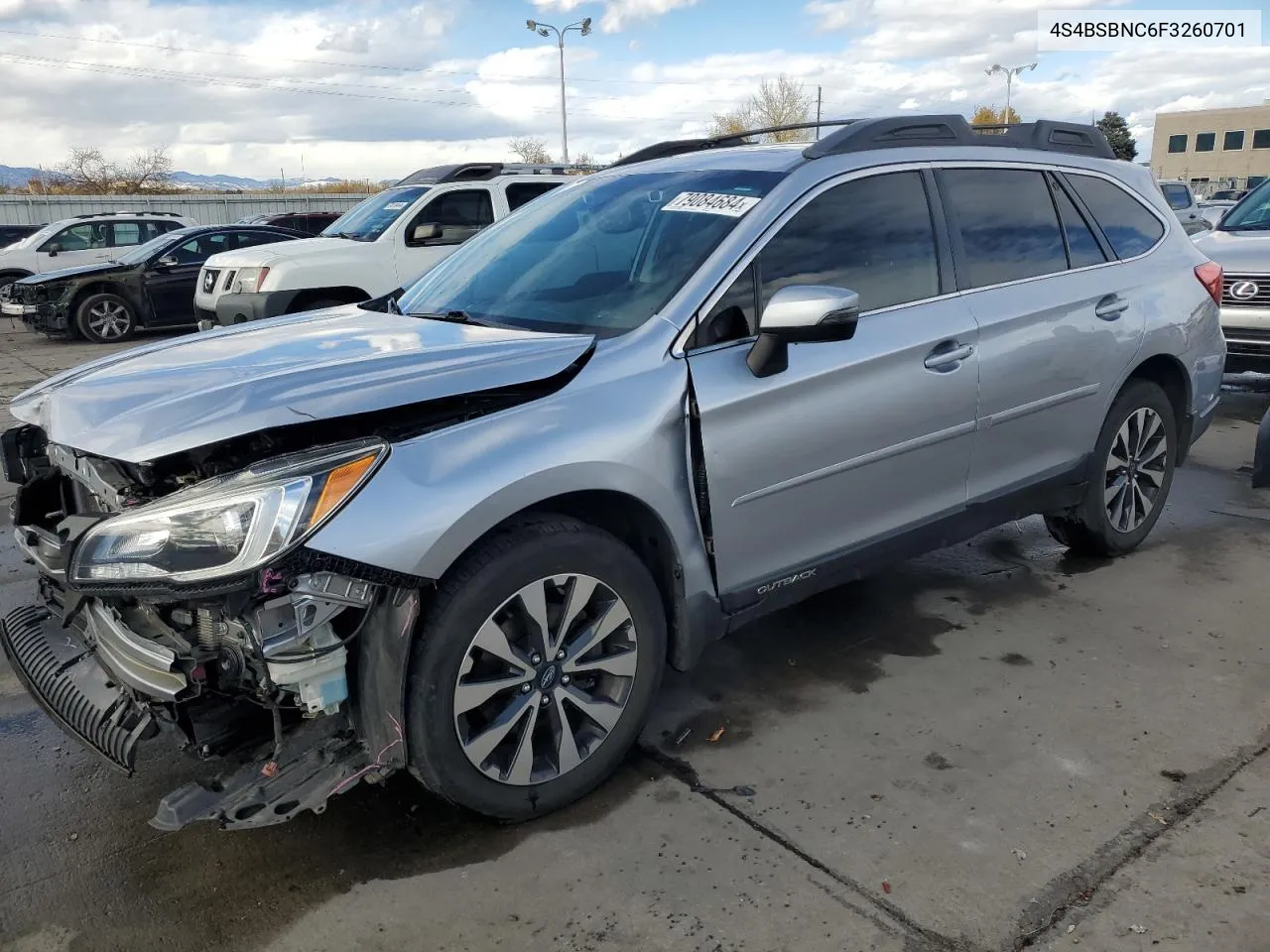 2015 Subaru Outback 2.5I Limited VIN: 4S4BSBNC6F3260701 Lot: 79084684