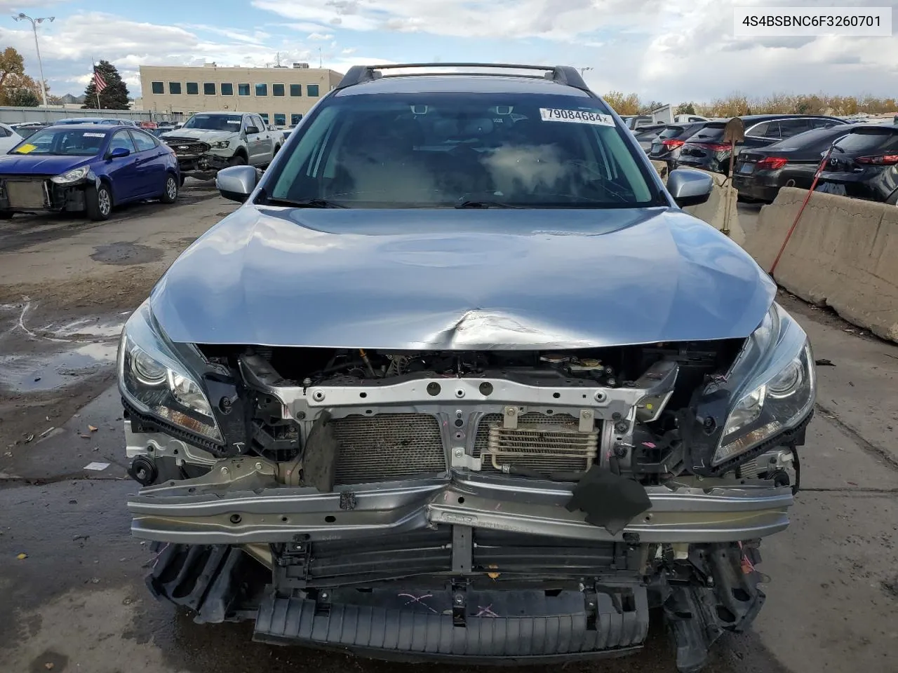 2015 Subaru Outback 2.5I Limited VIN: 4S4BSBNC6F3260701 Lot: 79084684