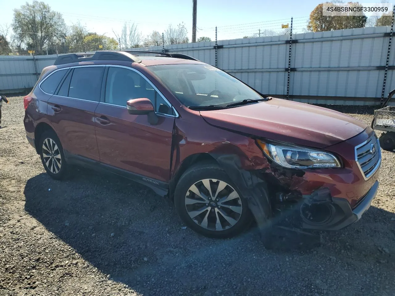 2015 Subaru Outback 2.5I Limited VIN: 4S4BSBNC5F3300959 Lot: 80183004