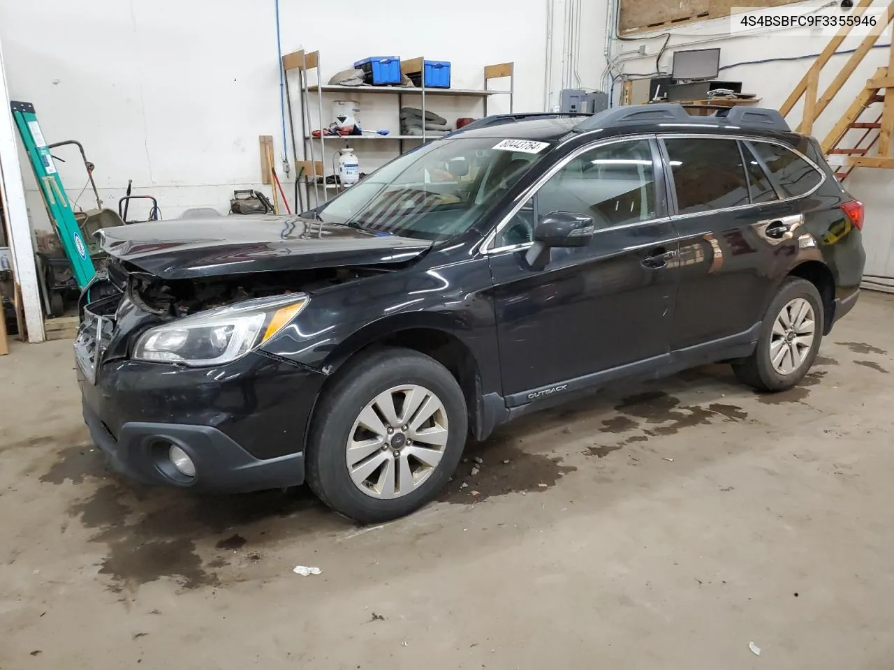 2015 Subaru Outback 2.5I Premium VIN: 4S4BSBFC9F3355946 Lot: 80443764