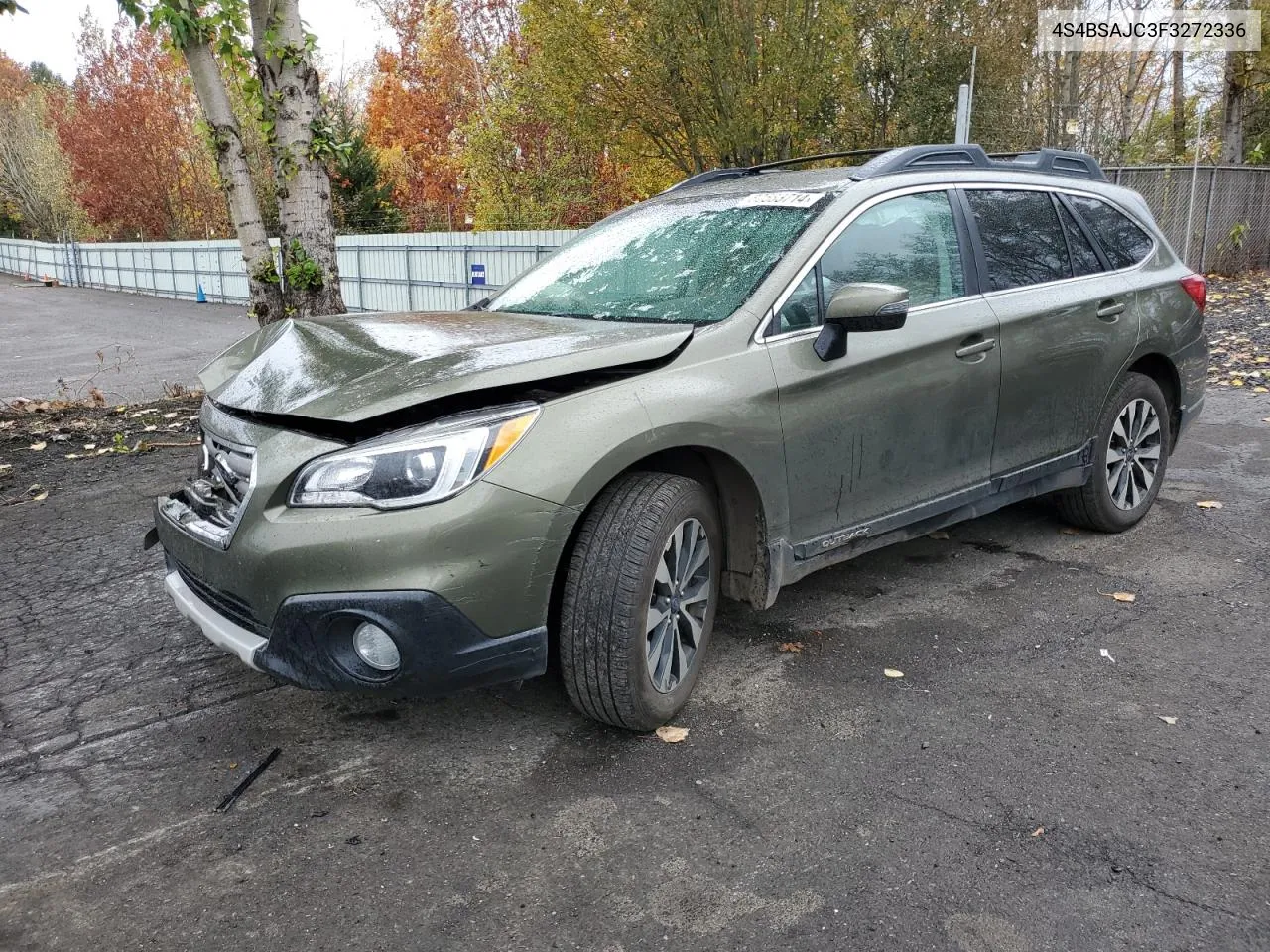 2015 Subaru Outback 2.5I Limited VIN: 4S4BSAJC3F3272336 Lot: 80583714