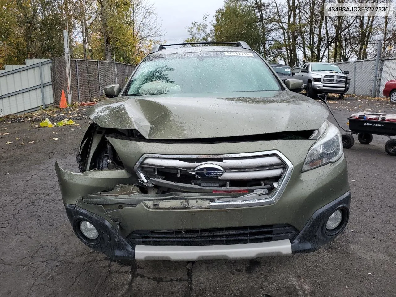 2015 Subaru Outback 2.5I Limited VIN: 4S4BSAJC3F3272336 Lot: 80583714