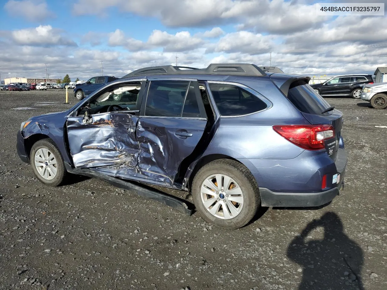 2015 Subaru Outback 2.5I Premium VIN: 4S4BSACC1F3235797 Lot: 80679454