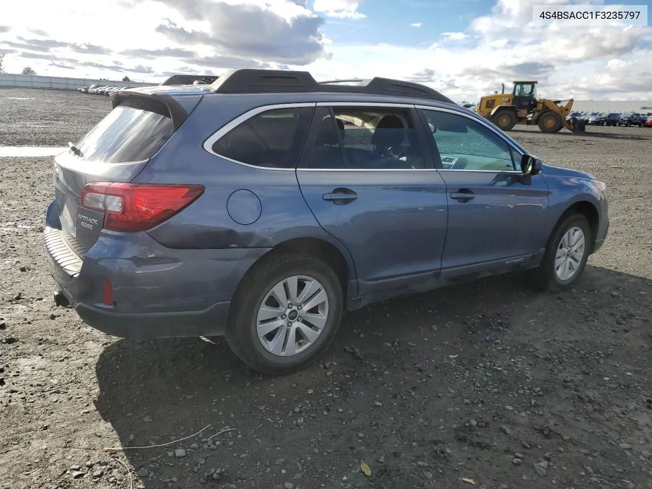 2015 Subaru Outback 2.5I Premium VIN: 4S4BSACC1F3235797 Lot: 80679454