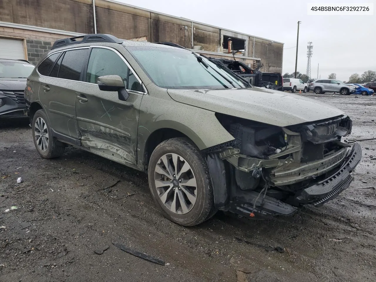 2015 Subaru Outback 2.5I Limited VIN: 4S4BSBNC6F3292726 Lot: 80822284