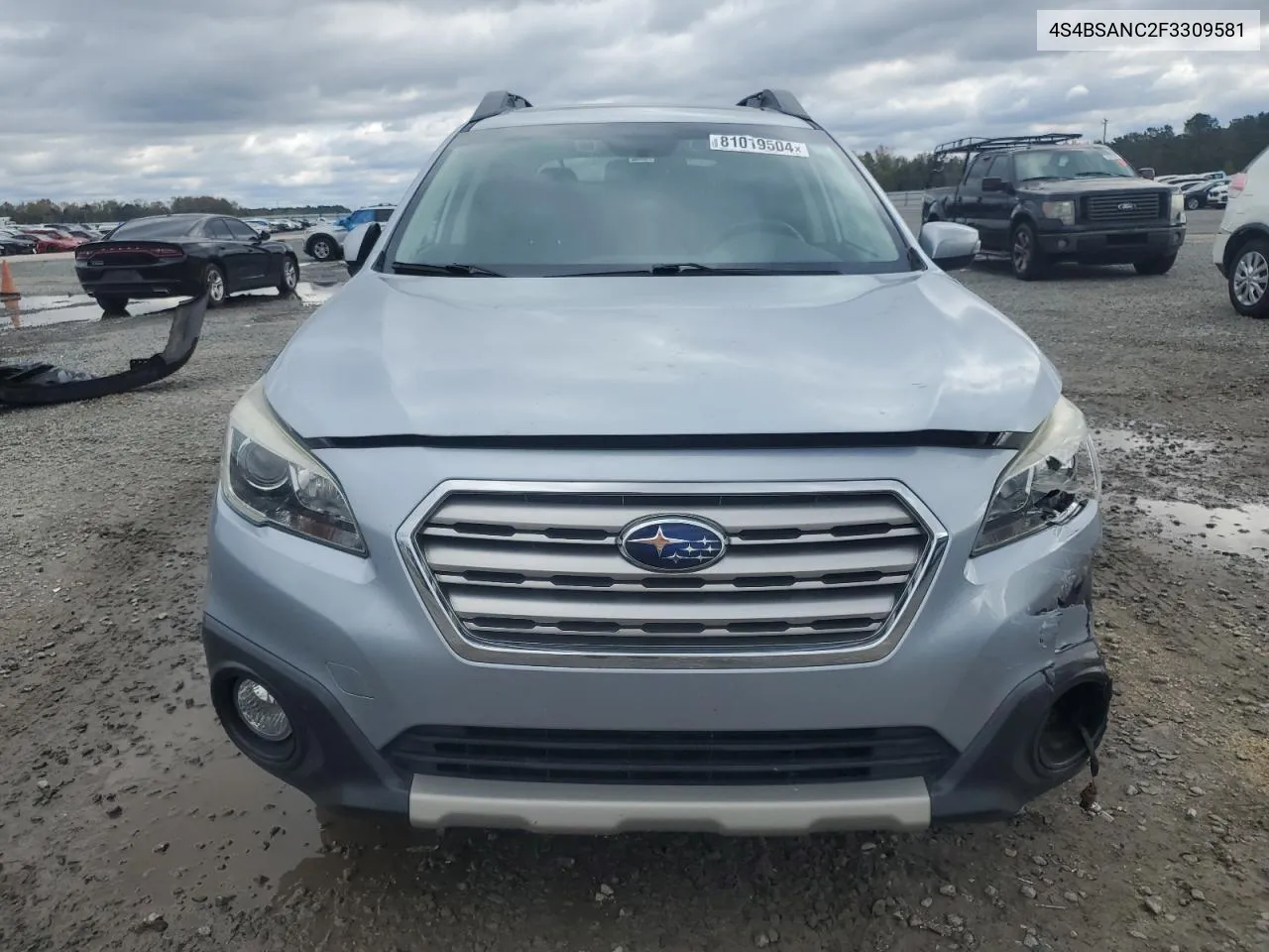 2015 Subaru Outback 2.5I Limited VIN: 4S4BSANC2F3309581 Lot: 81019504