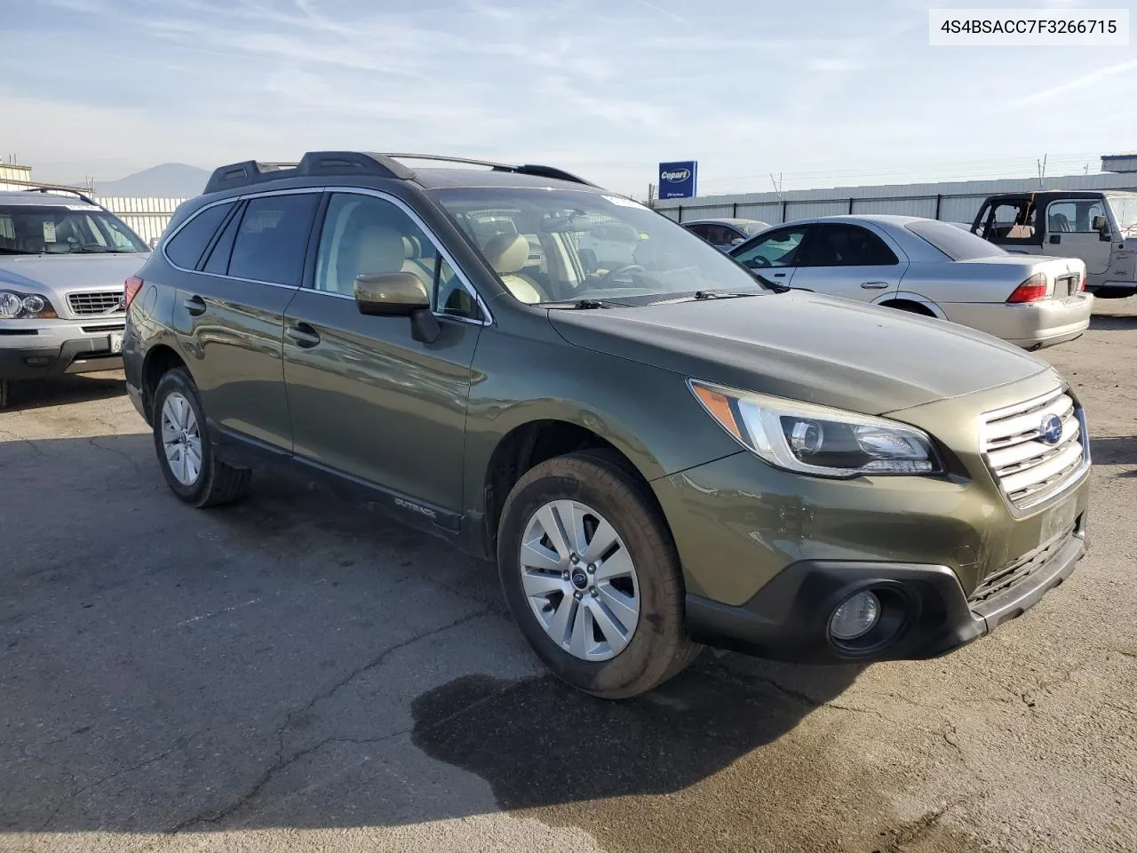 2015 Subaru Outback 2.5I Premium VIN: 4S4BSACC7F3266715 Lot: 81199314