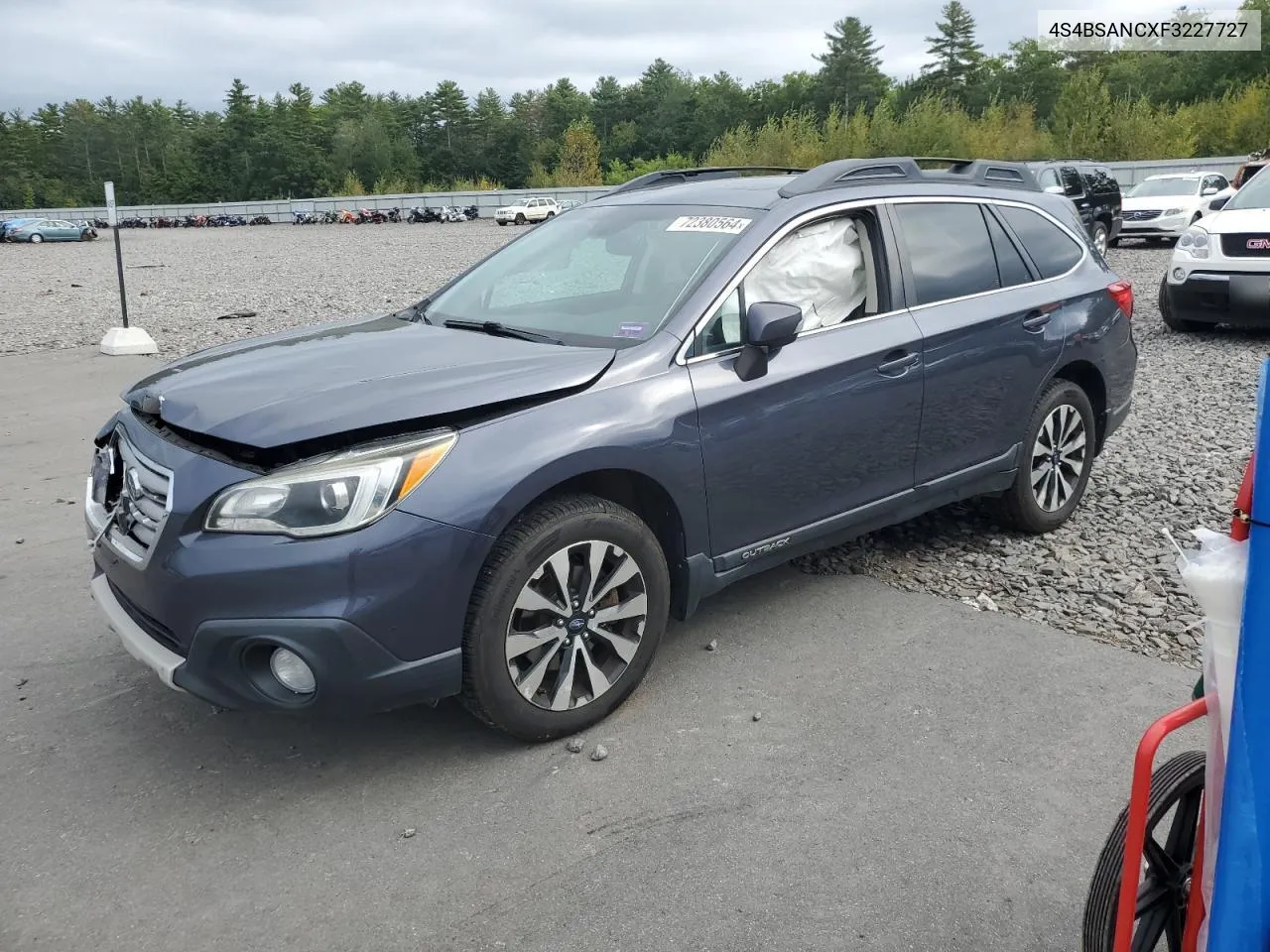 2015 Subaru Outback 2.5I Limited VIN: 4S4BSANCXF3227727 Lot: 81776704