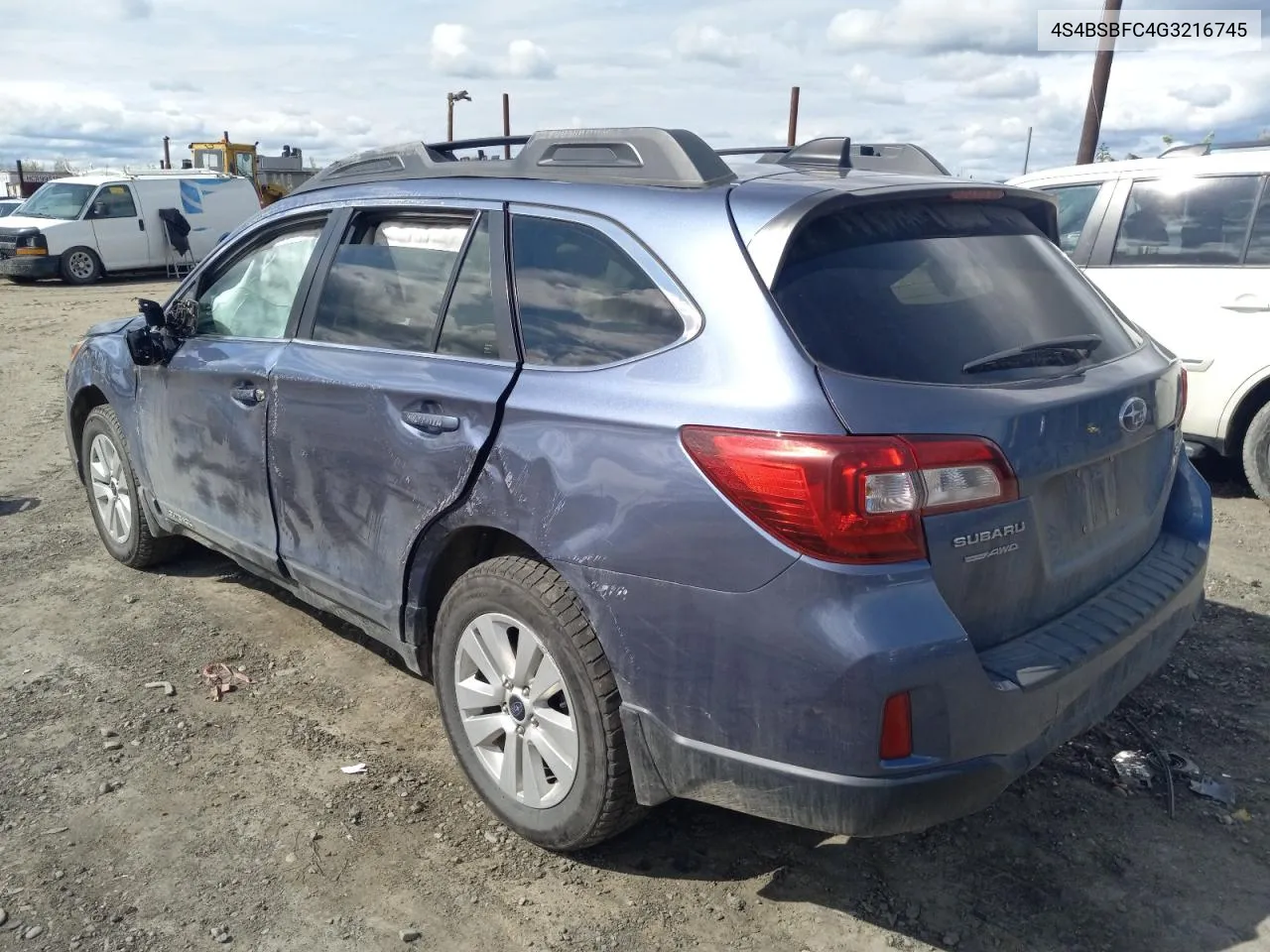 2016 Subaru Outback 2.5I Premium VIN: 4S4BSBFC4G3216745 Lot: 56162004