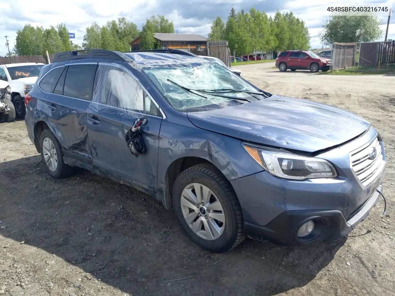 2016 Subaru Outback 2.5I Premium VIN: 4S4BSBFC4G3216745 Lot: 56162004