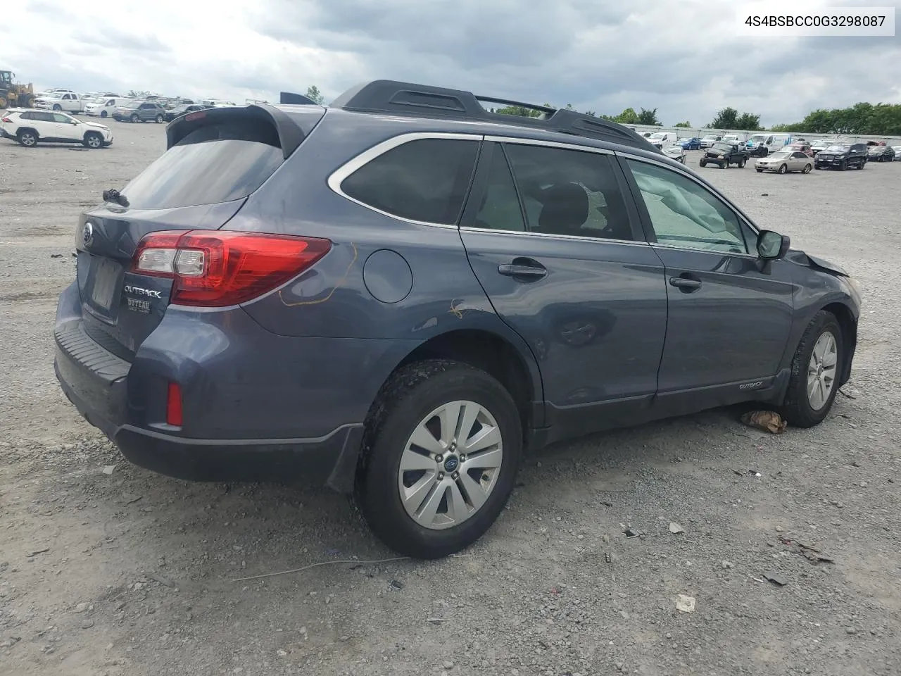 2016 Subaru Outback 2.5I Premium VIN: 4S4BSBCC0G3298087 Lot: 57238004