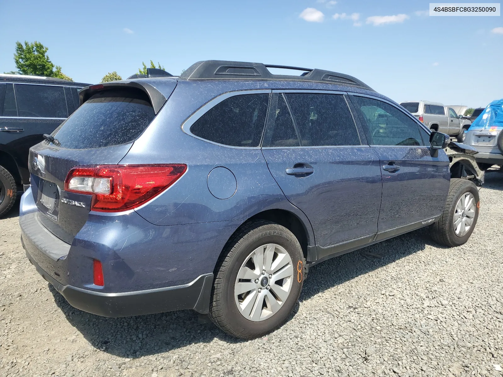 2016 Subaru Outback 2.5I Premium VIN: 4S4BSBFC8G3250090 Lot: 61907214