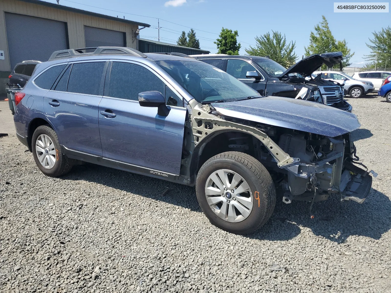 2016 Subaru Outback 2.5I Premium VIN: 4S4BSBFC8G3250090 Lot: 61907214