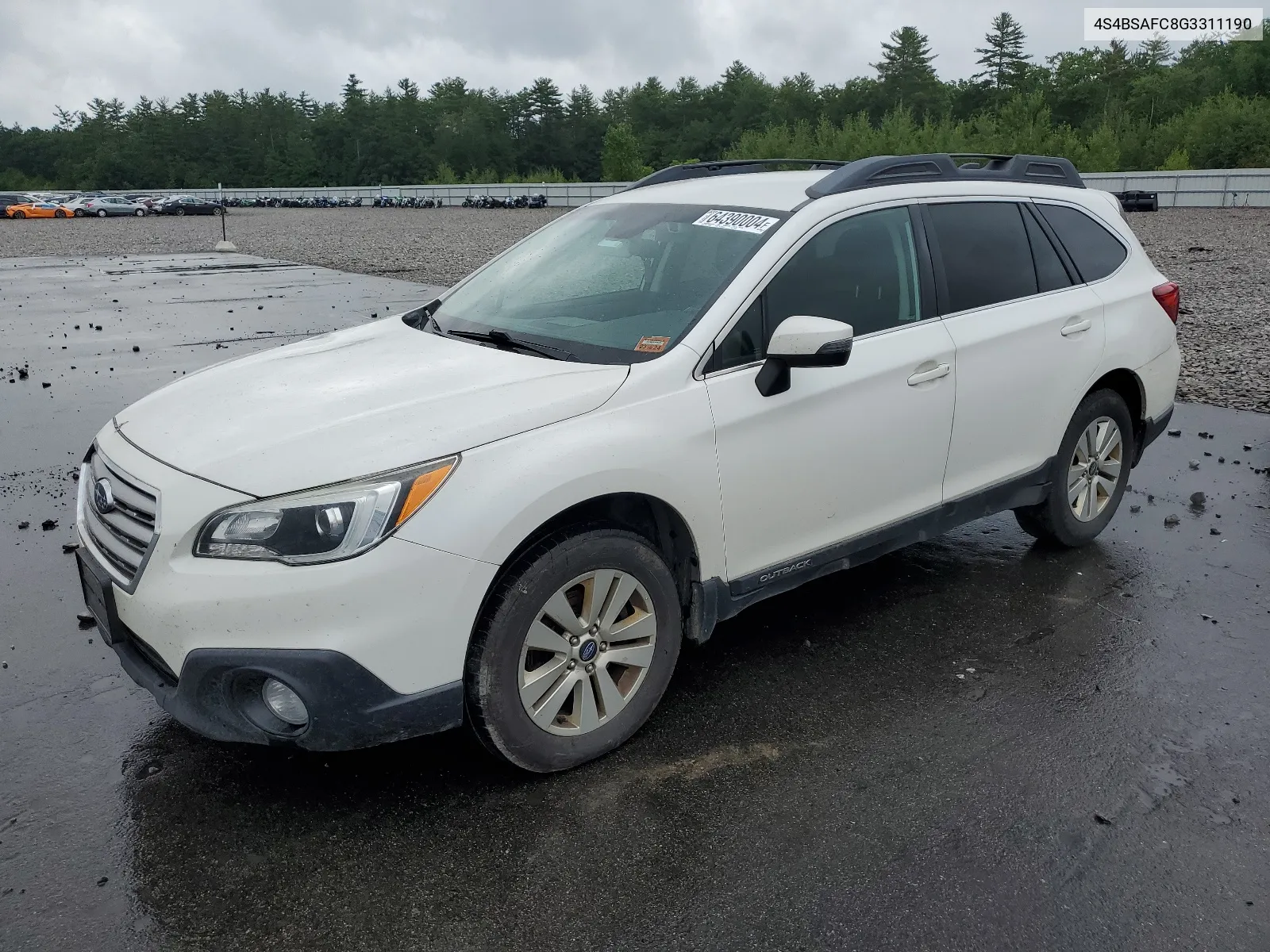 2016 Subaru Outback 2.5I Premium VIN: 4S4BSAFC8G3311190 Lot: 64390004