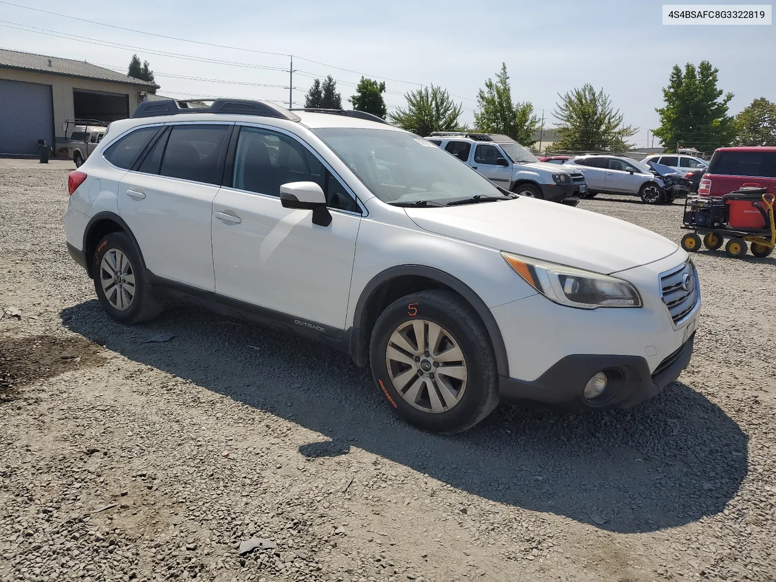 2016 Subaru Outback 2.5I Premium VIN: 4S4BSAFC8G3322819 Lot: 65599754