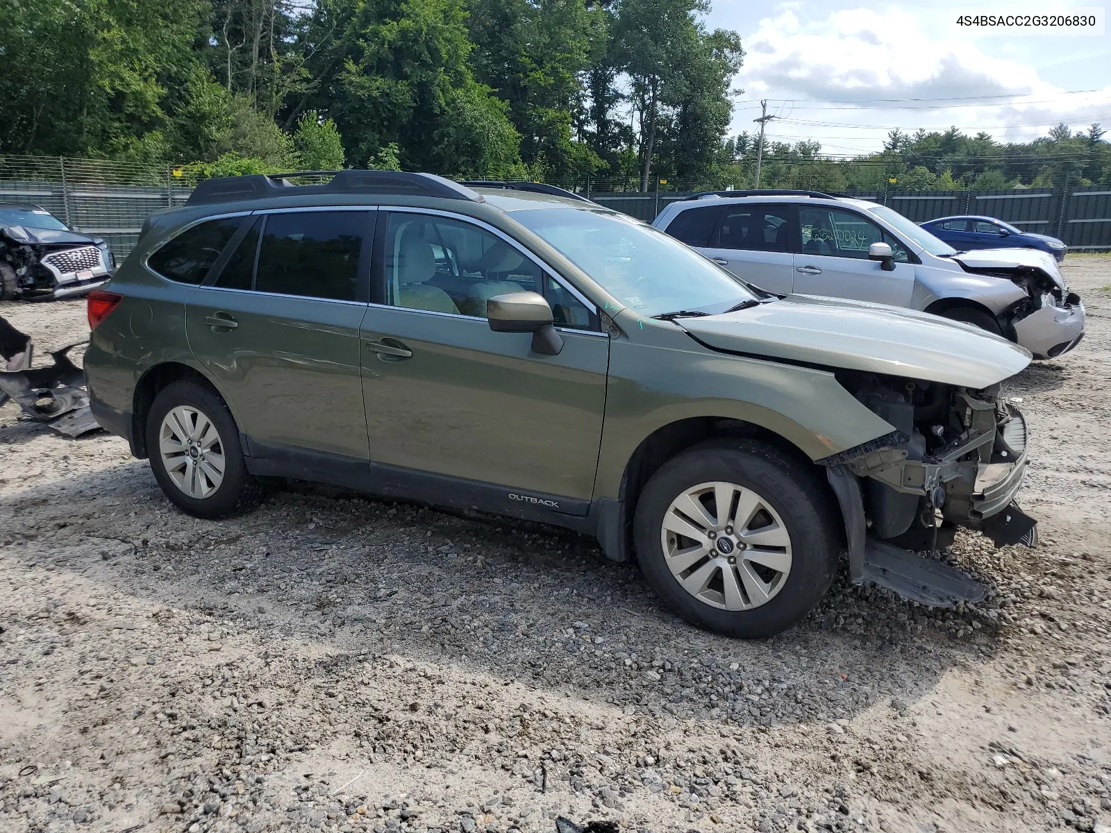 2016 Subaru Outback 2.5I Premium VIN: 4S4BSACC2G3206830 Lot: 65752044