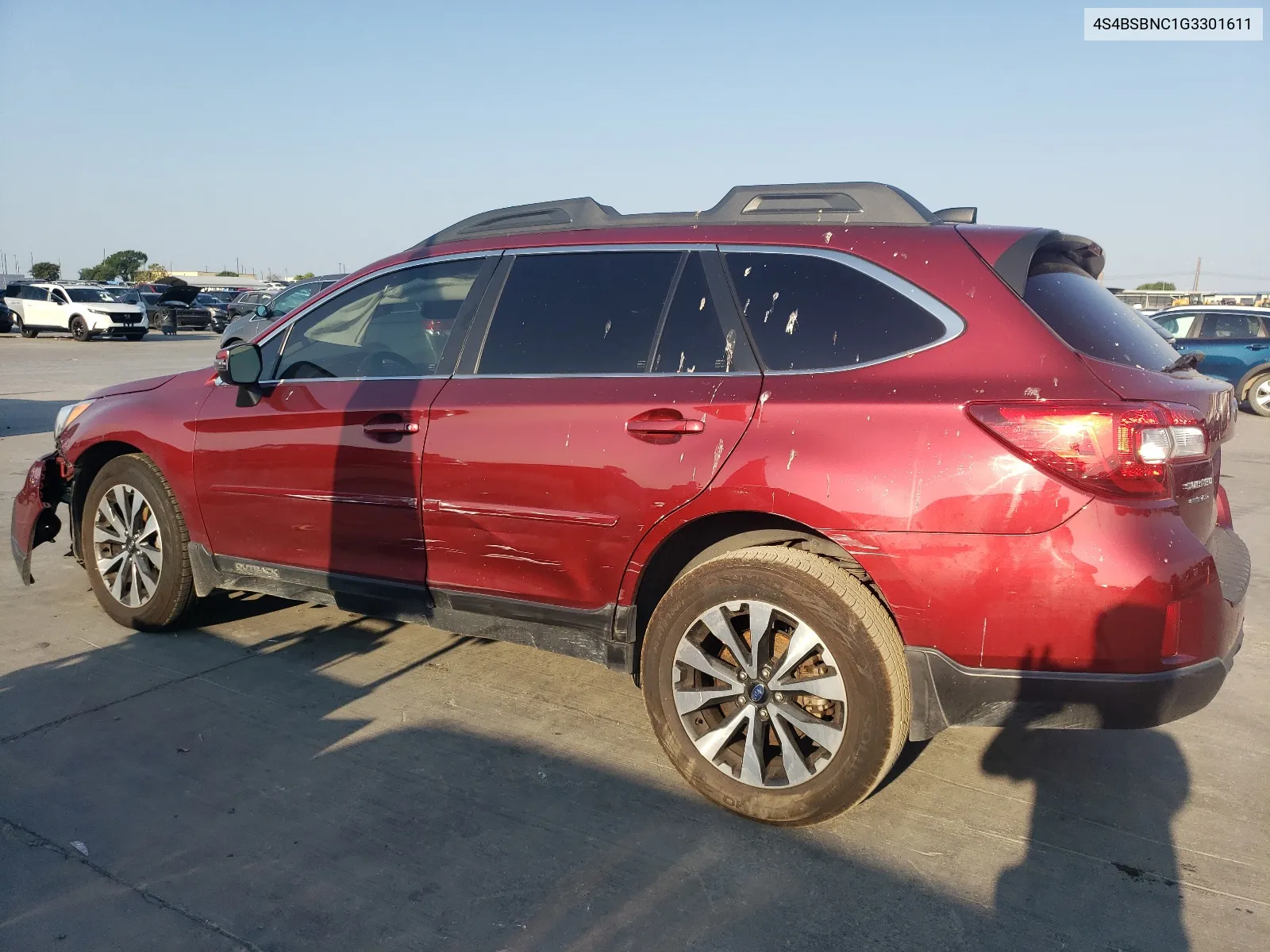 2016 Subaru Outback 2.5I Limited VIN: 4S4BSBNC1G3301611 Lot: 66390014