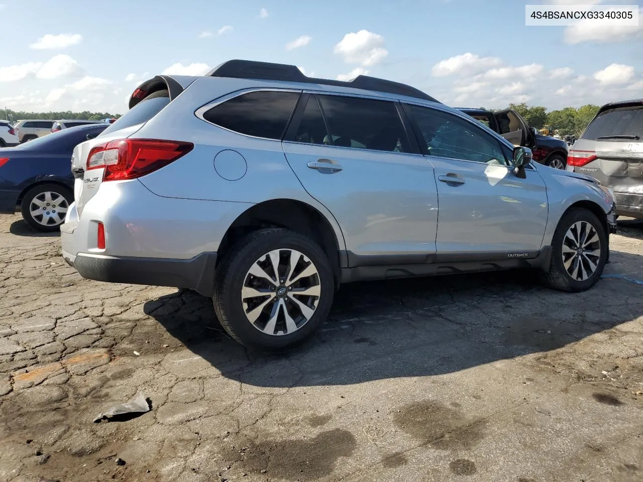 2016 Subaru Outback 2.5I Limited VIN: 4S4BSANCXG3340305 Lot: 66694954