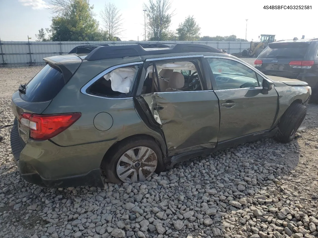 2016 Subaru Outback 2.5I Premium VIN: 4S4BSBFC4G3252581 Lot: 68621084