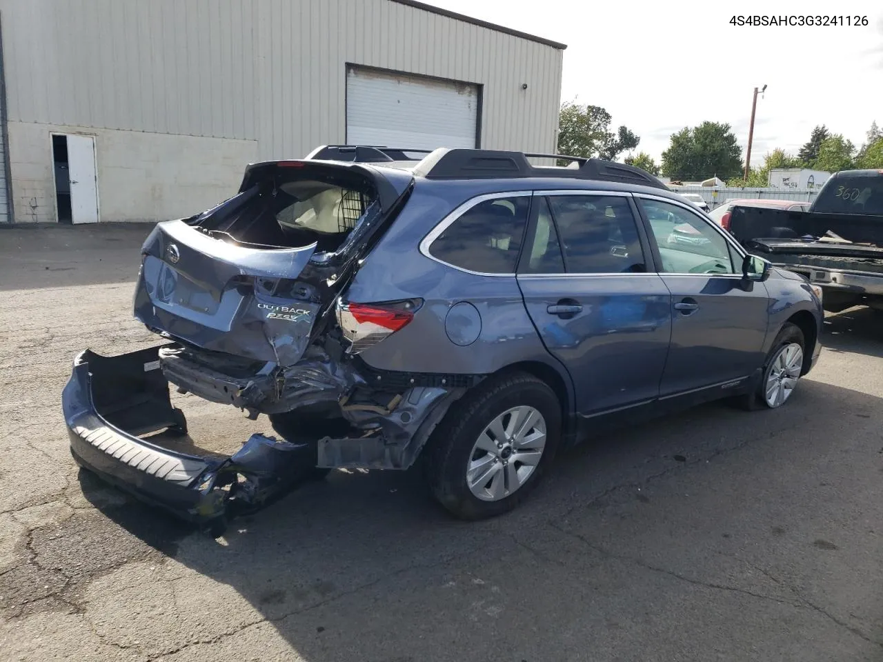 2016 Subaru Outback 2.5I Premium VIN: 4S4BSAHC3G3241126 Lot: 68945094